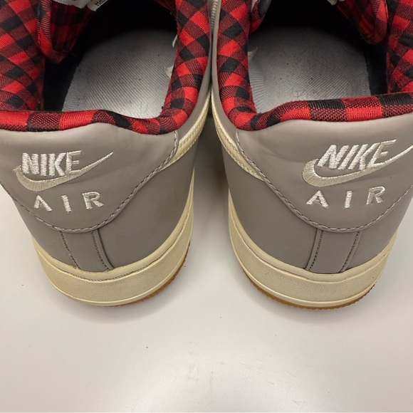 Nike Air Force 1 Low '07 LV8 Light Taupe with Buffalo Check Size Mens 12 - Picture 4 of 10